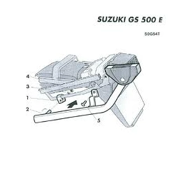 SHAD SUZUKI GS500E (89-00) STELAŻ KUFRA CENTRALNEGO