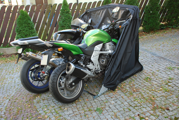 Namiot Mototent XXL na dwa motocykle