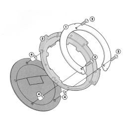 KAPPA BF06K MOCOWANIE TANKLOCK BMW 1200GS 09-11, R 1200R 11