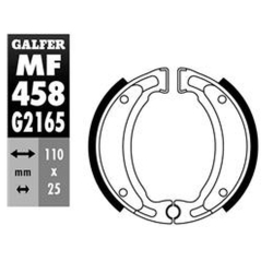 GALFER SZCZĘKI HAMULCOWE TYŁ SH503 (Y503) YAMAHA CYGNUS 125 95-02, NEOS 50 97-09, SR 125 82-02, TT 225 86-04, YFA 125 91