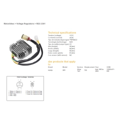 DZE REGULATOR NAPIĘCIA HONDA XRV 750 AFRICA TWIN 93-03 (35A)