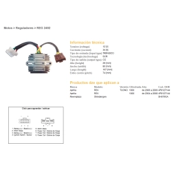 DZE REGULATOR NAPIĘCIA APRILIA RSV 1000 04-08; TUONO 1000 06-09 (SH579GA)
