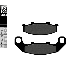 GALFER FD104G1054 KLOCKI HAMULCOWE KH141 PÓŁMETALICZNE