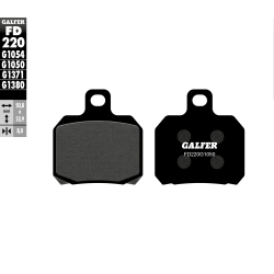 GALFER FD220G1050 KLOCKI HAMULCOWE KH266 PÓŁMETALICZNE SCOOTER