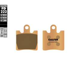 GALFER FD222G1380 KLOCKI HAMULCOWE KH283 SPIEK METALICZNY (ZŁOTE) SKUTER