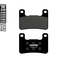 GALFER FD325G1054 KLOCKI HAMULCOWE KH379 PÓŁMETALICZNE