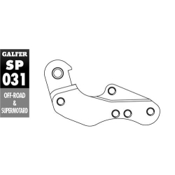 GALFER ADAPTER TARCZY HAMULCOWEJ 260MM YAMAHA WR/YZ 125 `01-07 YZF 250/426/450 01-07 WRF 250/426/450 00-15