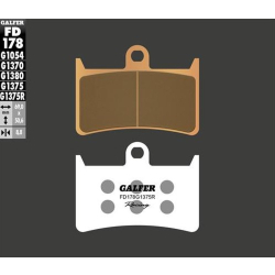 GALFER FD178G1375R KLOCKI HAMULCOWE KH252 / KH380 SPIEK METALICZNY (ZŁOTE) SPORT RACING