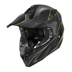 KAPPA KASK KV49 EVO CHASER CROSS KOLOR CZARNY SZARY ŻÓŁTY FLUO MATT ROZMIAR 56 / S ( HOMOLOGACJA ECE 22R06 ) HKKV49RCHBY