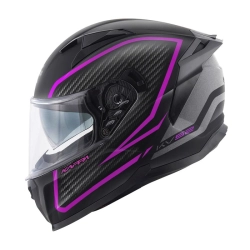 KAPPA KASK KV52 KRONOS INTEGRALNY Z BLENDĄ KOLOR CZARNY TYTANOWY FUKSIA MAT CARBON LOOK ROZMIAR 56 / S (HOMOLOGACJA ECE