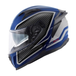 KAPPA KASK KV52 KRONOS INTEGRALNY Z BLENDĄ KOLOR CZARNY NIEBIESKI SREBRNY MAT CARBON LOOK ROZMIAR 60 / L (HOMOLOGACJA EC