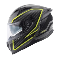 KAPPA KASK KV52 KRONOS INTEGRALNY Z BLENDĄ KOLOR TYTANOWY CZARNY ŻÓŁTY FLUO MAT CARBON LOOK ROZMIAR 60 / L (HOMOLOGACJA
