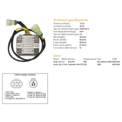 DZE REGULATOR NAPIĘCIA ARCTIC CAT 650 04-06 12V35A