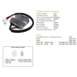 DZE REGULATOR NAPIĘCIA SUZUKI GSXR 1300 HAYABUSA 08-12; B-KING 1300 08-12