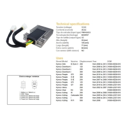 DZE REGULATOR NAPIĘCIA KYMCO DOWNTOWN 125/200/300 09-13; PEOPLE 125/200/300 07-13; XCITING 250/300/500 05-14 MOSFET