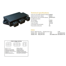 DZE MODUŁ ZAPŁONU CDI YAMAHA YFM 350 GRIZZLY 07-11