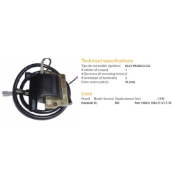 DZE CEWKA ZAPŁONOWA KAWASAKI KLR 600 84-94