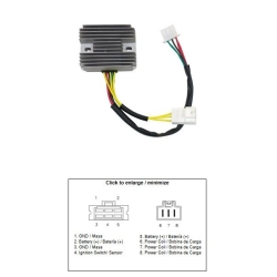 DZE REGULATOR NAPIĘCIA HONDA FSC 400 SILVERWING 04-08; FSC 600 SILVERWING 05-13