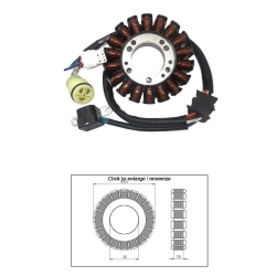 DZE UZWOJENIE ALTERNATORA STATOR YAMAHA YFM 250 BRUIN 05-06; YFM 250 BIG BEAR 07-09; YFM 250 BEAR TRACKER 01-05; YFM 660 RAPTOR 01-05
