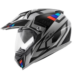 KAPPA KASK KV30 EVO GRAYER DUAL OFF ROAD Z SZYBĄ I BLENDĄ KOLOR SZARY MAT/CZARNY ROZM. S/56 ( HOMOLOGACJA ECE 22R06 ) HK