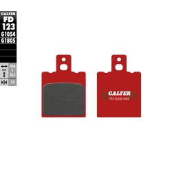 GALFER FD123G1805 KLOCKI HAMULCOWE KH047 PÓŁMETALICZNE MONTESSA COTA 310/311/314/315 TYŁ TRIAL (39,8x56,3x7)