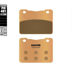 GALFER FD481G1380 KLOCKI HAMULCOWE KH627 SPIEK METALICZNY (ZŁOTE) SYM 250/400/600