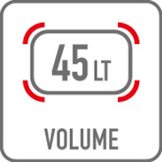 Pojemnośc kufra centralnego Givi B45+ to 45 litrów