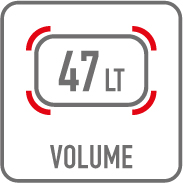 Pojemność kufra Givi V47 to 47litrów